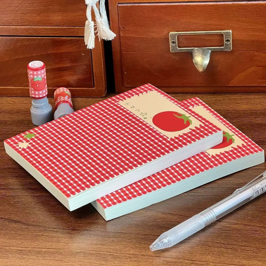 Tomato Notizbuch in Rot mit 78 Seiten, leeres Softcover-Notizbuch zum Schreiben, Zeichnen und Journaling - Bild 2