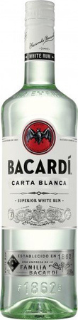 Bacardi Carta Blanca Rum, 1 l