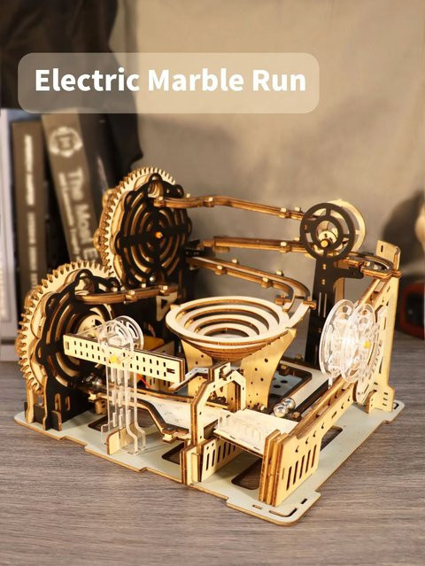 Elektrische 3D Holzpuzzles Marmor Run, Modellbausätze, ab 14 Jahren - Bild 1