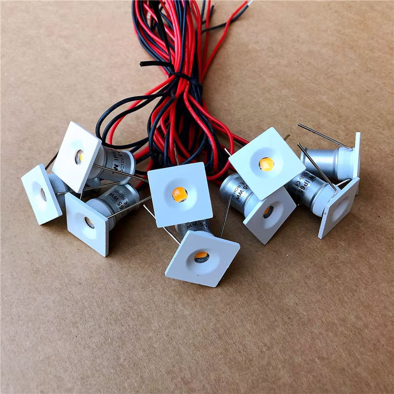 YRANK LED Mini Downlight IP65 wasserdichter Einbaustrahler in Weiß für Schrank und Küche, 1W, DC12V - Bild 6