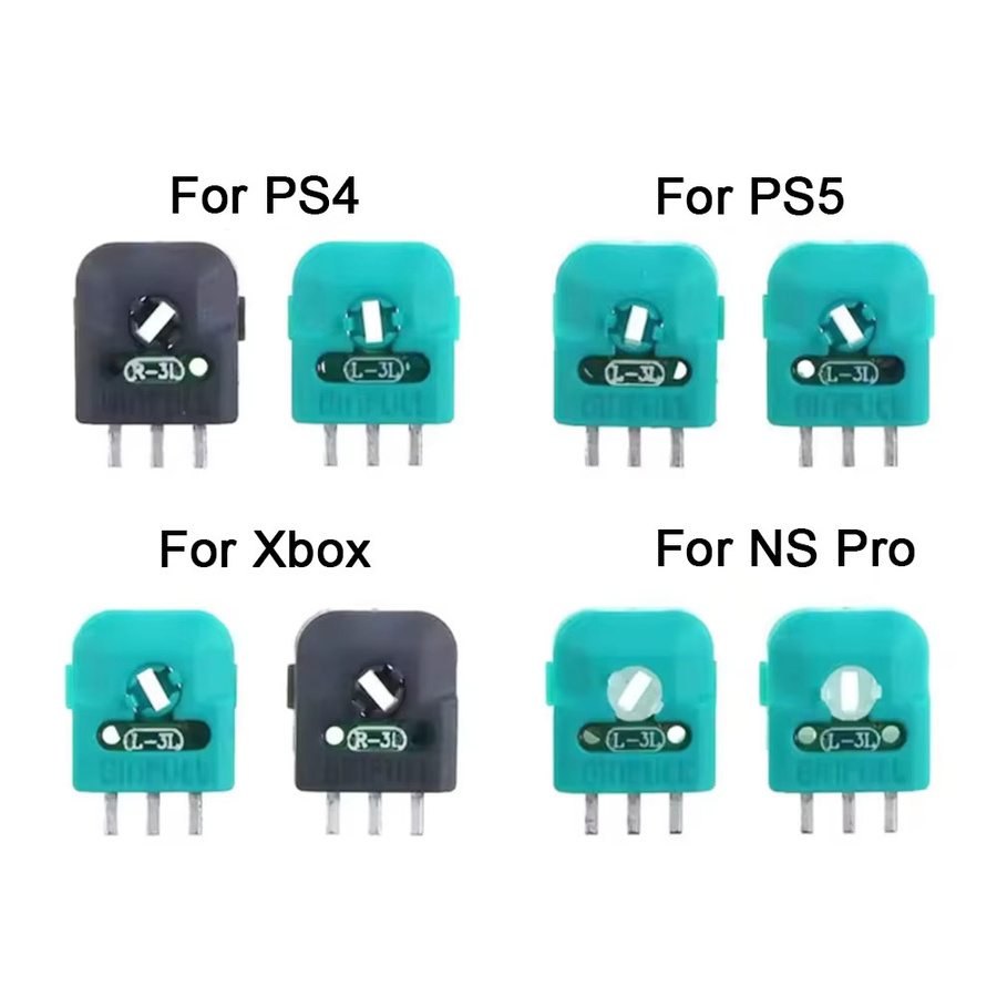 TingDong Hall Effect Sensor Modul für PS5, PS4, Nintendo Switch Pro und Xbox One Controller, Joystick Potentiometer mit Achswiderstand, 1-10 Paar - Bild 2