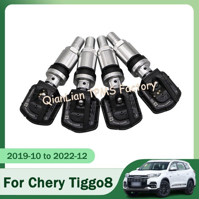 GANGLE 4er-Set TPMS-Reifensensoren 433MHz 802000012AA für Chery Tiggo 2 3 4 7 8 Reifendruckkontrollsystem Ersatz - Bild 1
