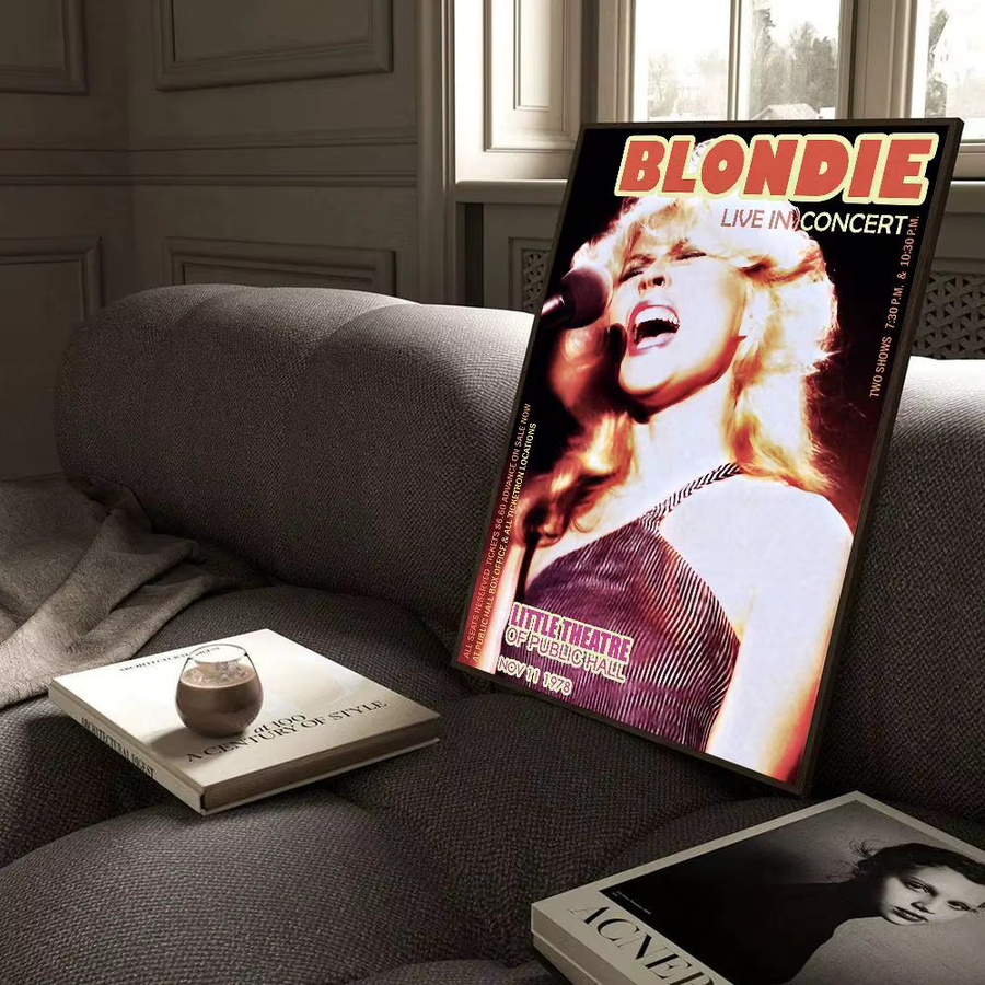 Potdemiel Punk Rock Poster Blondie Wandkunst in Multicolor, Breite: 10 cm, Höhe: 15 cm - Bild 5