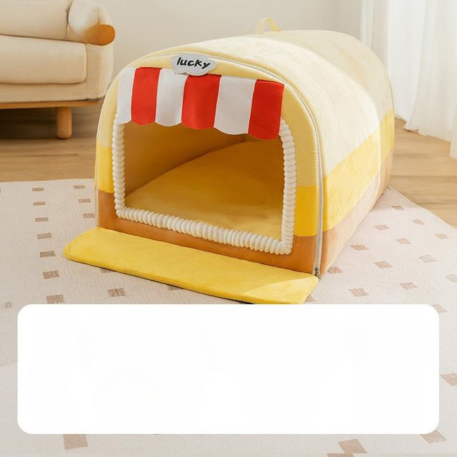 Gebogene Hundehütte von Pet Supplies MH als Höhle für große Hunde, ideal für Golden Retriever und Labrador, B/T/H: 35 x 30 x 30 cm - Bild 1