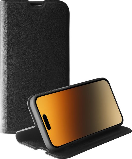 Vivanco Premium Wallet Book Cover Handyhülle für iPhone 15 Pro Max, schwarz - Bild 1