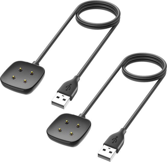 Fitbit Ersatzladegerät, 2er-Pack, Schwarz, Unisex - Bild 1