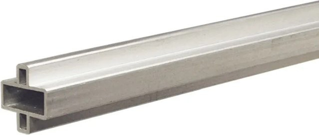 T & J Design Zwischenleiste Gotland-Serie aus Aluminium in Silber, B/H/L: 1,0 x 2,0 x 179,5 cm - Bild 1