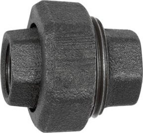Riegler Verschraubung 340 konisch dicht in Schwarz, Rp 1/2, Stahl - Bild 1