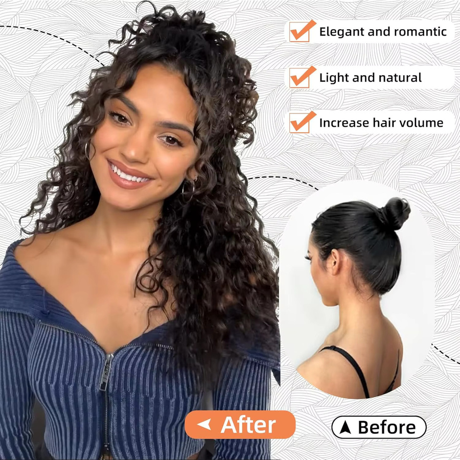 Lockiger Afro-Pferdeschwanz, synthetisch, Damen - Bild 4