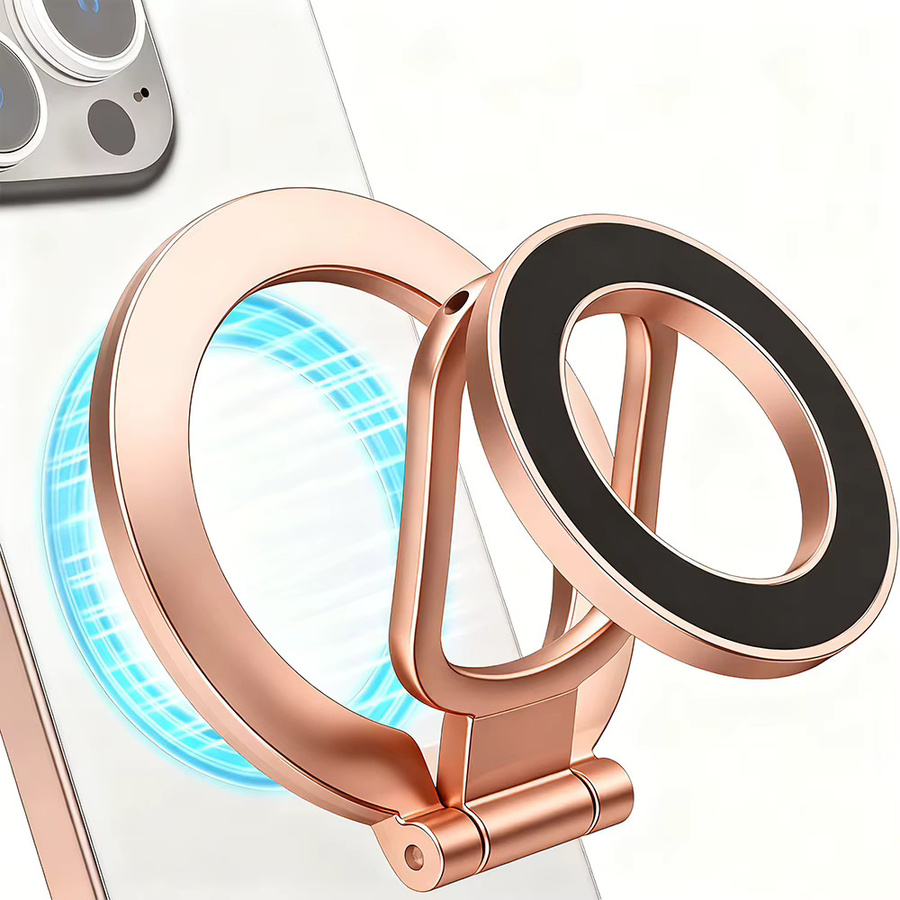 Doppelseitiger magnetischer Saugspiegel mit 3 Abschnitten in Pink und Gold, ultraleicht und ultradünn - Bild 6