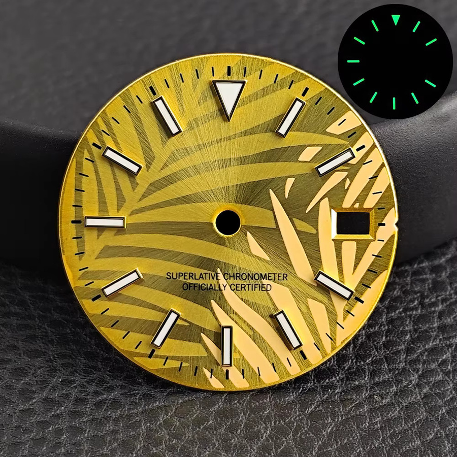 ForgeLink Uhrenzifferblatt, Gold, 28,5 mm, Unisex - Bild 2