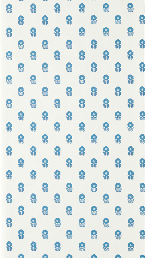 Scion Tapete Ditsy Daisy in Denim Blau mit floralem Botanical-Design aus Vlies - Bild 1