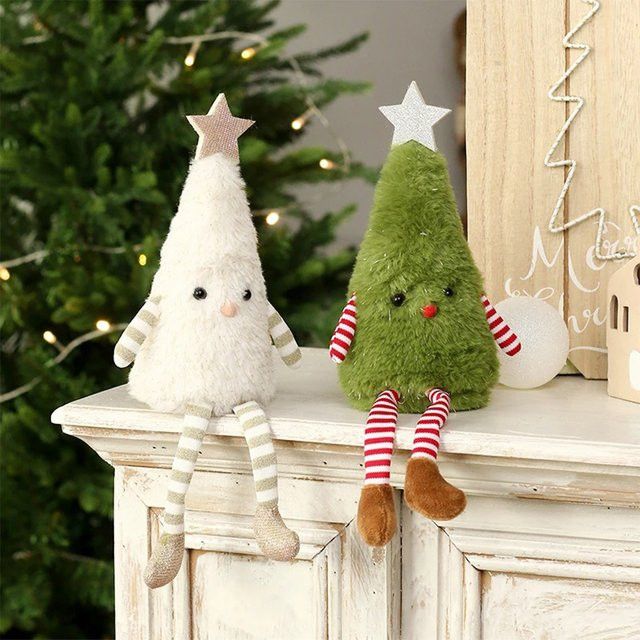 Niedliche Plüsch-Weihnachtsbaum-Puppe von XEZ als Weihnachtsdekoration für dein Zuhause und Partys - Bild 1