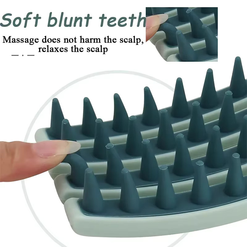 Silikon Shampoo Pinsel Kopfhaut Massage, Unisex - Bild 4