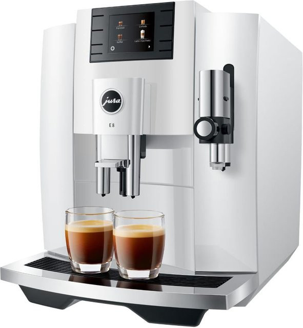DeLonghi E8 Piano White Kaffeevollautomat mit Milchbehälter und Heißwasserfunktion - Bild 1