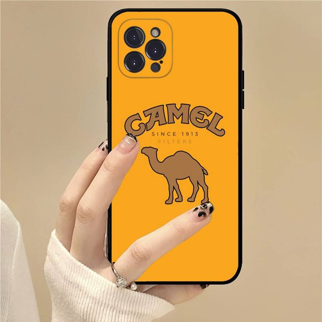 Handyhülle im Vintage Camel Zigaretten Design für Apple iPhone 11 12 13 14 15 16 Pro Max Mini Plus X XS 7 8 in Orange und Multicolour - Bild 1