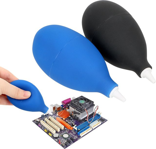 NICEYARD Staubbläser Luftpumpe aus Gummi zum Reinigen von Handy, Tablet, PC und Kameraobjektiv in Schwarz oder Blau - Bild 1