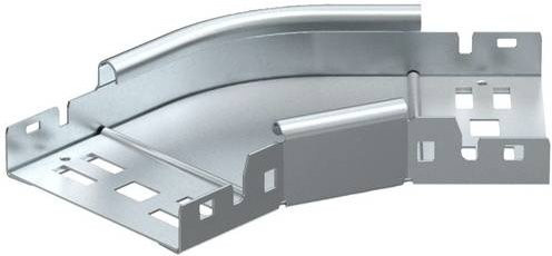 OBO Bettermann Bogen aus Metall in Silber, Breite: 100 mm, Höhe: 35 mm - Bild 1