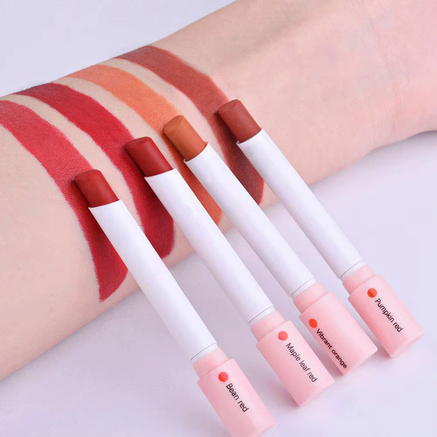 Lippenstift-Set, 4 Farben, matt, nackte Lippentönung - Bild 4