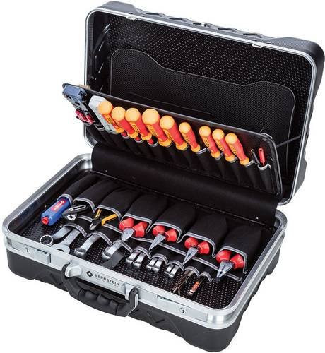 Bernstein Tools for Electronics TELEDATA 6700 Elektriker Werkzeugkoffer bestückt 75teilig in Schwarz und Multicolour, B/T/H: 47 x 34 x 17 cm - Bild 1