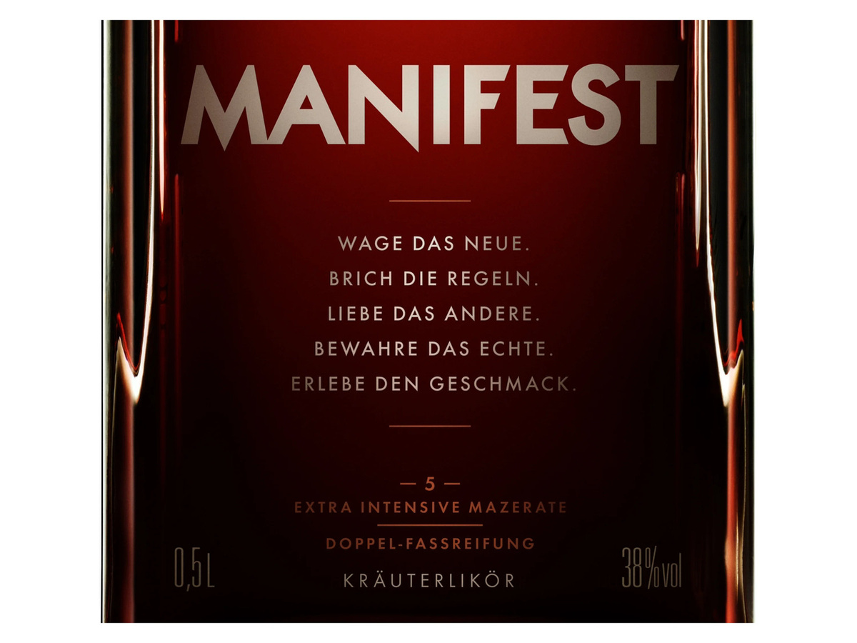 Jägermeister Manifest, Spirituose, 0,5 l - Bild 2