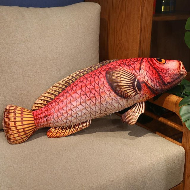 Kidsly Simulation Fisch Plüschtier, Kissen, 50cm - Bild 1