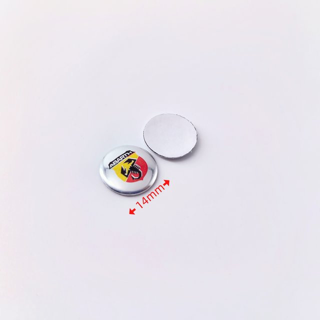 FIAT Abarth Autoschlüsselanhänger, Aluminium, 14 mm, Unisex - Bild 1
