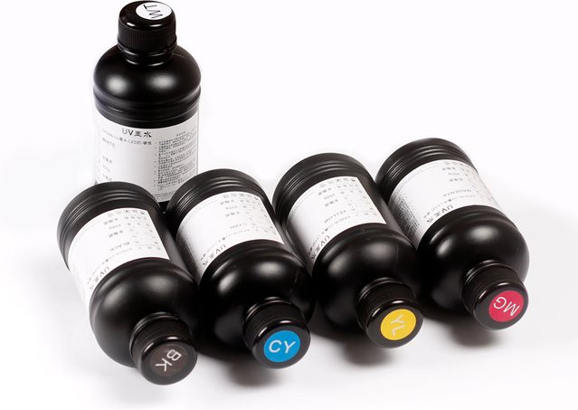 Weiches UV-Tinten-Kit für EPSON-Drucker zur Bedruckung von Leder, Silikon und TPU, 1250 ml und 2500 ml - Bild 1