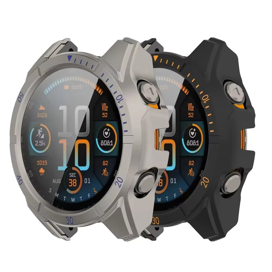 Schutzhülle und Displayschutzfolie für Garmin Fenix 8 in Schwarz oder Blau, kratzfest und stoßfest, passend für 43 mm, 47 mm und 51 mm Modelle - Bild 4