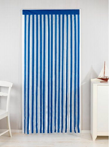 Wenko Fadenvorhang Maritime Blau Weiß B/H: 90 x 200 cm - Bild 1