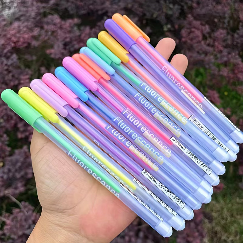6-farbiger Gel-Tintenroller in Multicolour für Schule, Büro und Kunst zum Skizzieren und Zeichnen - Bild 2