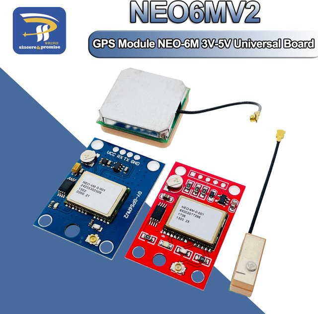 GY-NEO6MV2 NEO-6M GPS-Modul mit Flight Control EEPROM Controller und großer Antenne für Arduino, MWC und APM2.5, Farbe: Rot - Bild 1