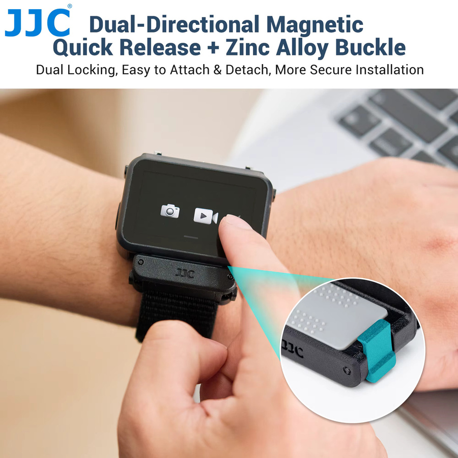 JJC Magnetische Handgelenkhalterung für DJI Osmo Nano Vision-Dock Zubehör in Schwarz - Bild 4