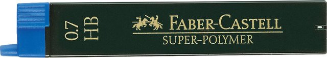 Faber-Castell Super Polymer Feinminen HB, 0,7 mm, Schwarz, 12 Stück - Bild 3