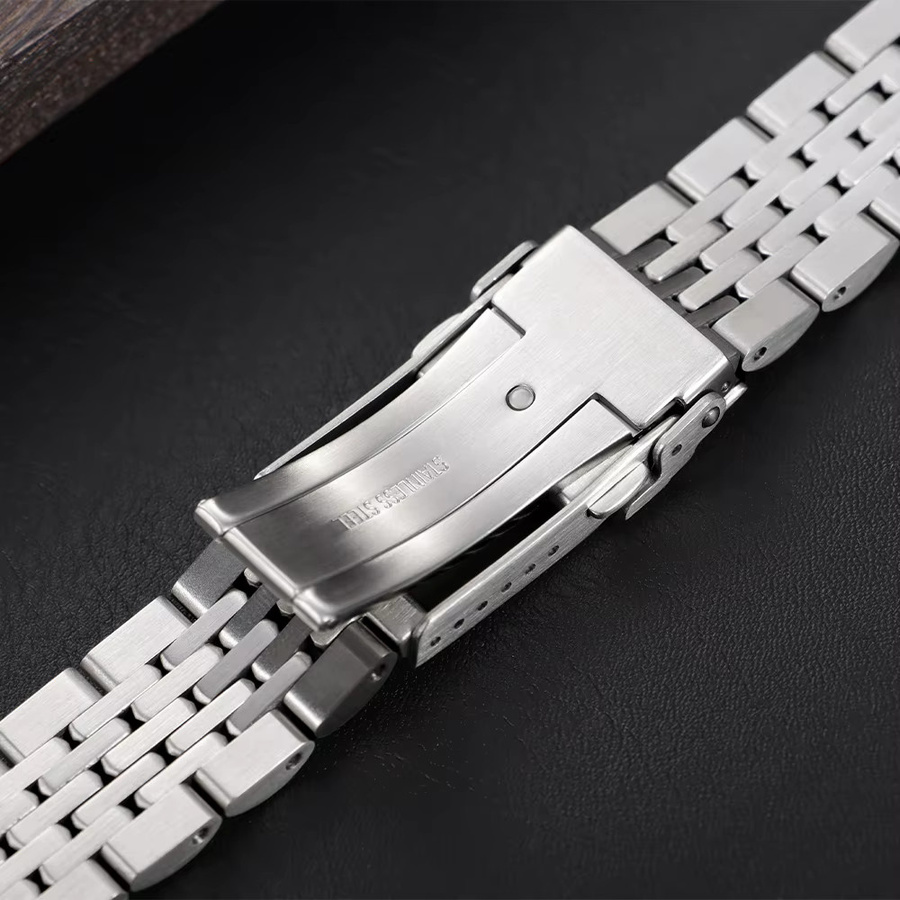crazyband Uhrenarmband Edelstahl, Silber, Herren, 20 mm, 22 mm - Bild 3