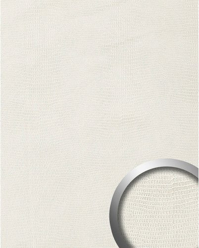 wallface Dekorpaneel LEGUAN Leder-Optik Wandverkleidung Weiß B: 100 cm, H: 260 cm, Tiefe: 0,15 cm - Bild 1