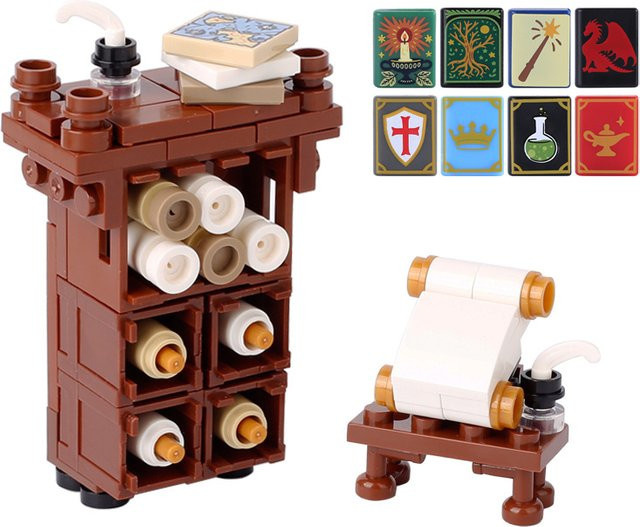 BRICKPANDA Magisches Buch, Zubehör, Fantasy, 16-teiliges Set - Bild 1
