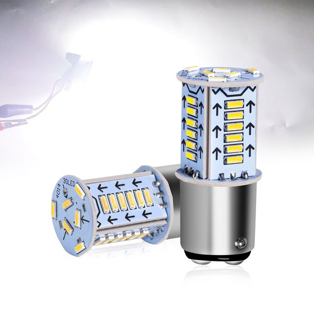 cnsunnylight LED-Flackerbirnen 1157 BAY15d P21/5W 12V/24V Set (2 Stück) - Bild 1