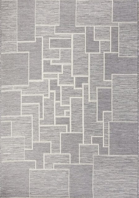 Peyer Syntex 1 Teppich Jersey in Silber/Grau/Mehrfarbig, B/T: 200 x 290 cm - Bild 1