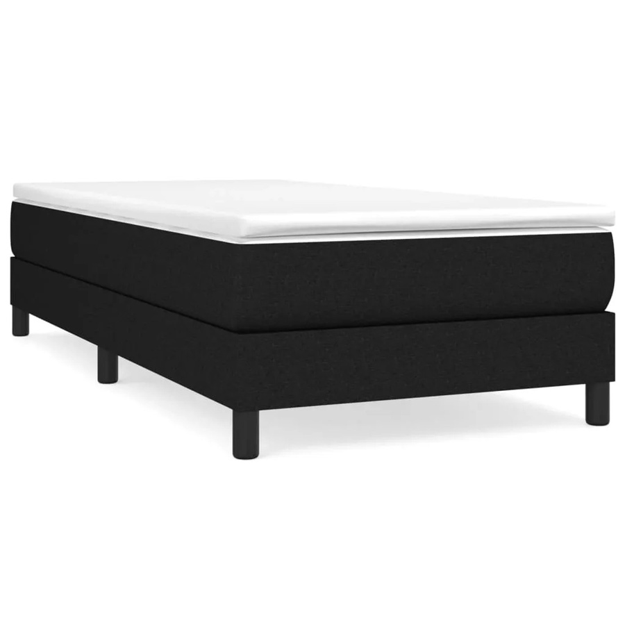 vidaXL Boxspringbett in Schwarz aus Stoff, B/T: 100 x 200 cm - Bild 2