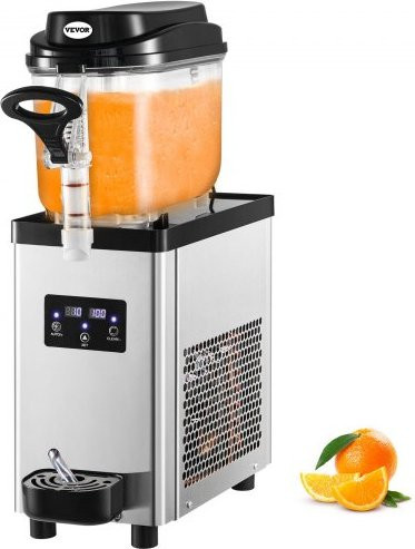 VEVOR Kommerzielle Slushy-Maschine mit Einzelschüssel, 6L, Silber, Edelstahl - Bild 1