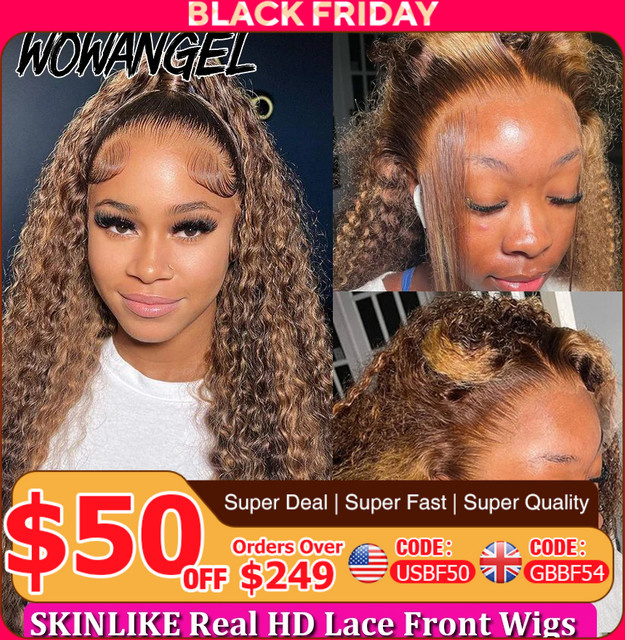 Wowangel Lace Front Perücke, Wasserwelle, Damen - Bild 1