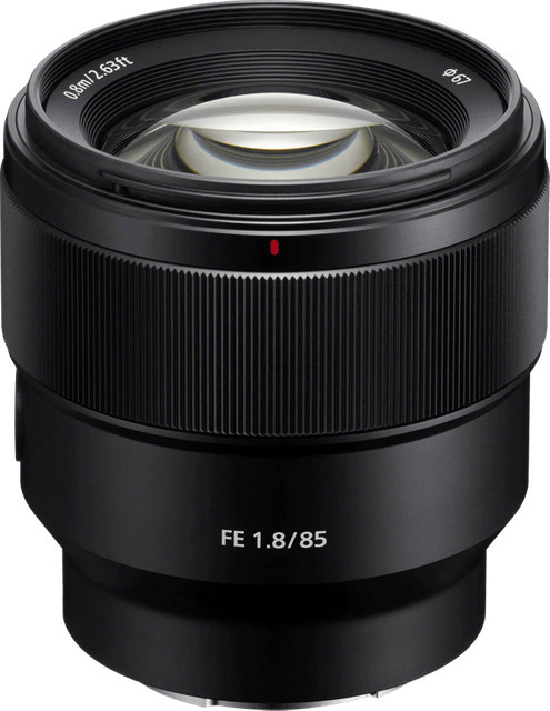 Sony FE 85mm f/1.8 Objektiv für Sony E-Mount in Schwarz - Bild 1