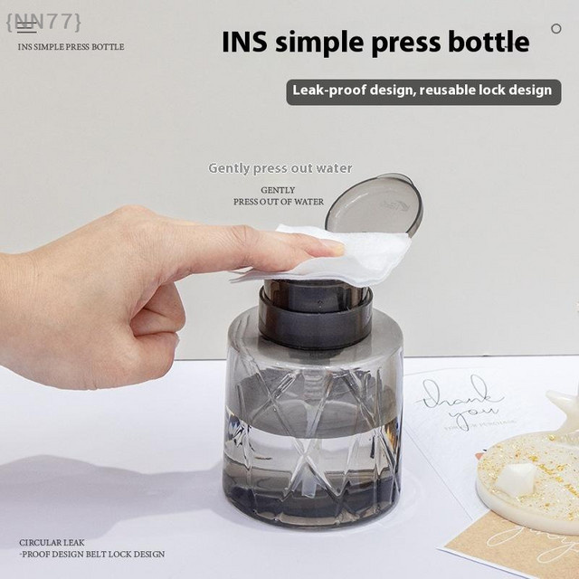 KuZHEN Pressflasche mit Pumpspender, Schwarz, nachfüllbar - Bild 1