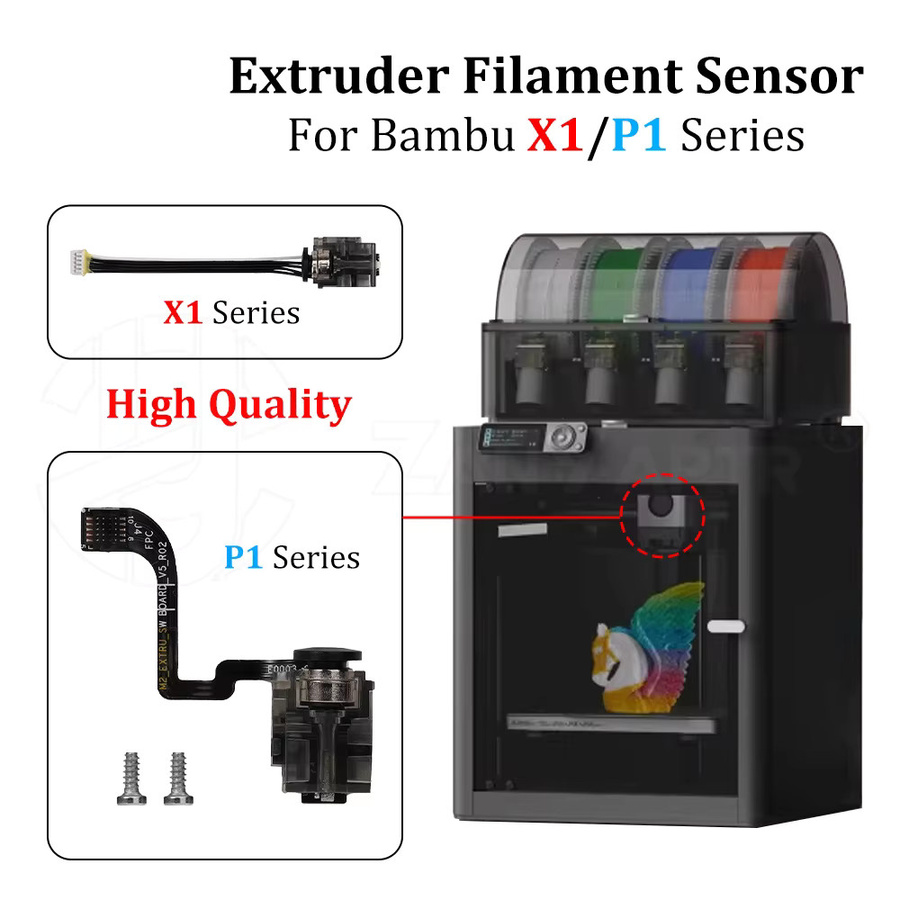 Bambu Lab Filamentsensor in Schwarz für FDM 3D-Drucker X1, X1C, P1P, P1S, A1 und A1mini - Bild 3