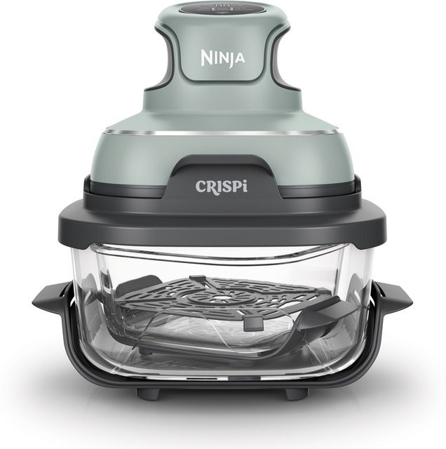 Ninja CRISPi 4-in-1 Tragbares Glas-Heißluftfritteuse Kochsystem in Salbeigrün - Bild 1