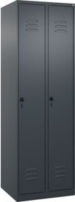 C+P Spind Classic PLUS Spind mit 2 Abteilen in Anthrazit, H x B x T: 185 x 60 x 50 cm - Bild 1