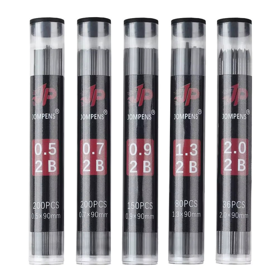 Bunte 2B Druckbleistift Minen Refills für Kunst und Zeichnungen in verschiedenen Stärken (0,5 mm bis 2,0 mm) Multicolor - Bild 2