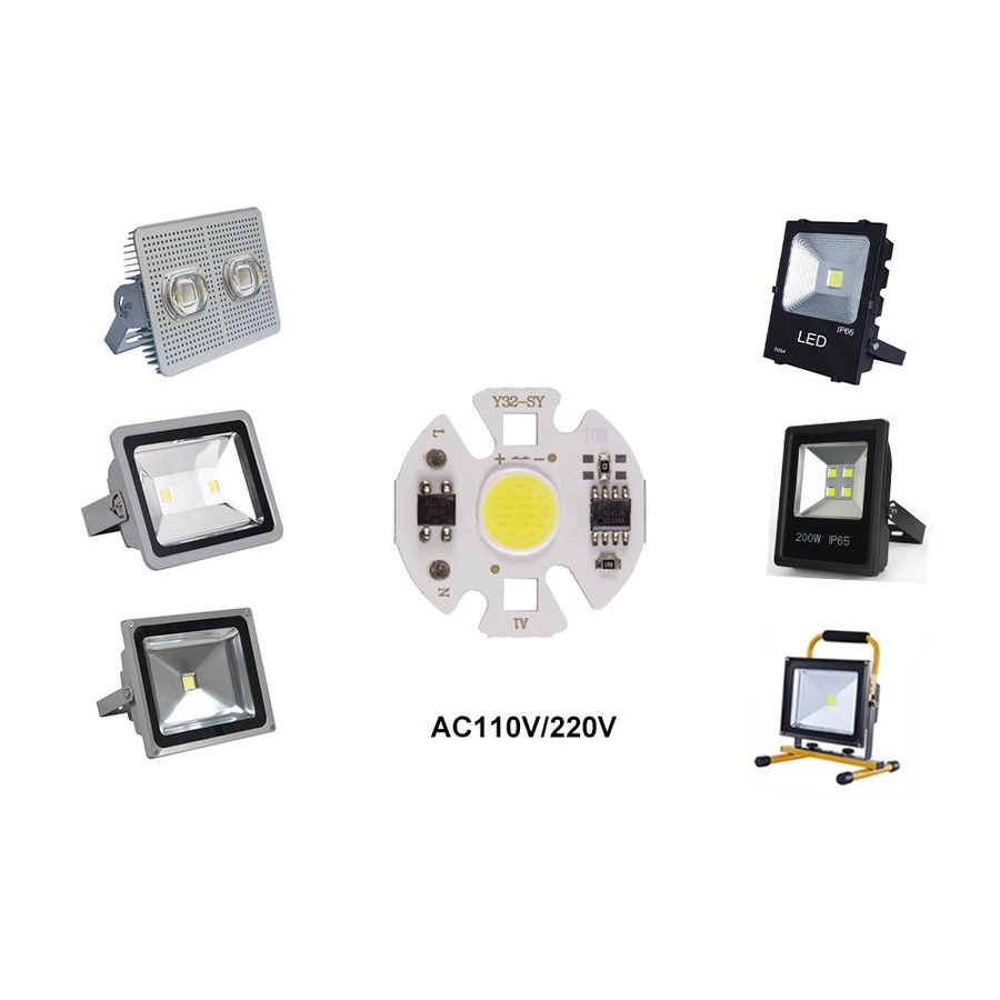 2 Stück Mini COB LED Lampenchips von GuangZhouZhenqin, 220V, weiß, IP65 wasserdicht, ideal für DIY LED Flutlicht und Scheinwerfer - Bild 1