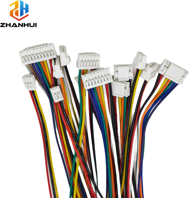 GH1.25 2-8-poliger Buchsenstecker mit Kabel Set, 15 cm 28AWG Einzel- und Doppelendkabel für Mikrogeräte, Multicolor - Bild 1